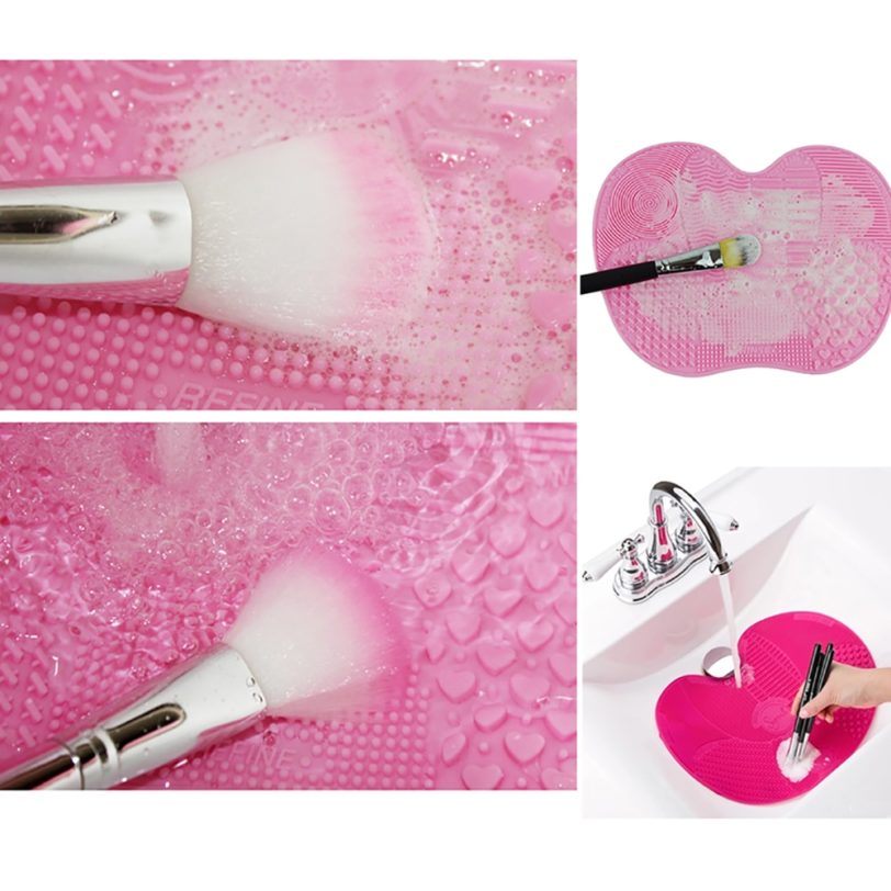 Silicone Makeup Brush Cleaner Foundation Makeup Brush Scrubber Board Pad Make Up Washing Brush Gel Cleaning 2