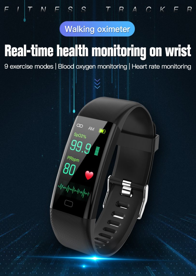 Smart watch Fitness Trackers Heart Rate Monitor Pulse Oximeter thermometer blood pressure smart bracelet for iPhone Xiaomi - Image 2