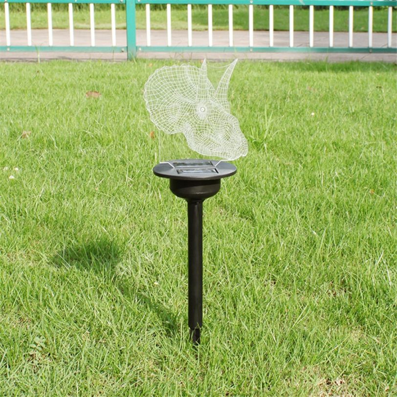 Solar Powered 3D Illusion lamp Waterproof LED Landscape Lighting Heart Owl Outdoor Garden Lights for Pathway Walkway Patio Yard - Image 6