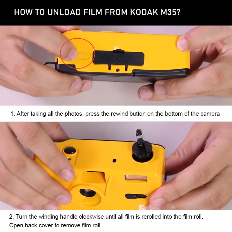 Suitable for Kodak film camera 35MM retro manual film camera non disposable film film machine with 2