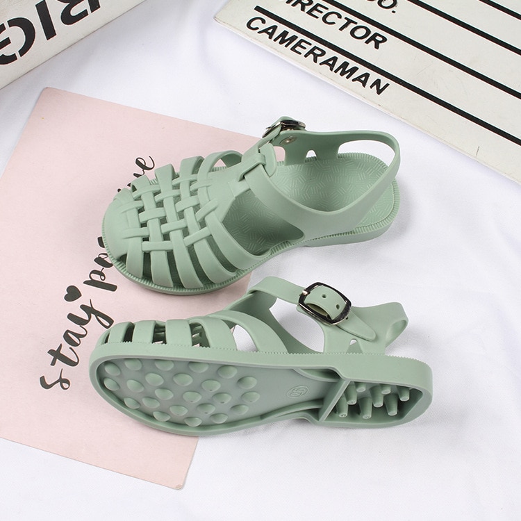 Summer Children Sandals Baby Girls Toddler Soft Non slip Princess Shoes Kids Candy Jelly Beach Shoes