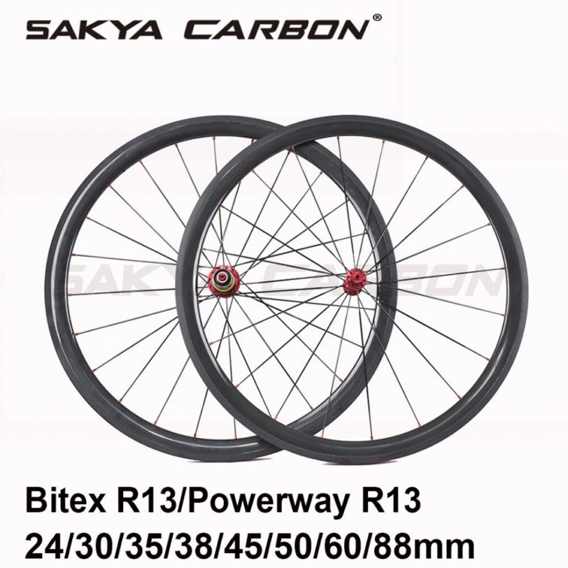 Super Light R13 hub carbon wheels 30 35 38 45 50 55 60 88mm clincher tubular wheels - Image 2