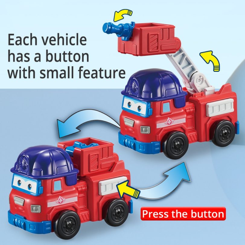 Super Wings 4 Mini Team Vehicles Action Figures Robot Transforming Bots Transformation Toys Rover Sparky Remi Willy For Kid Gift - Image 3