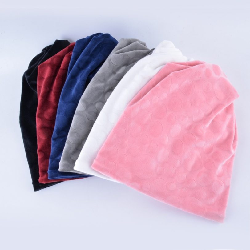 TQMSMY Brand bone flannel hat women winter beanies girls double layer turban hats scarf dual-use caps for women's autumn gorros - Image 2