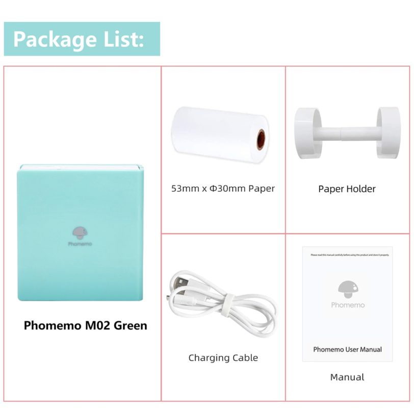 Thermal Mini Printer Phomemo M02 Sticky Machine DIY Photo Printers Portable Phone APP Wireless Print with No Ink Paper Roll - Image 6