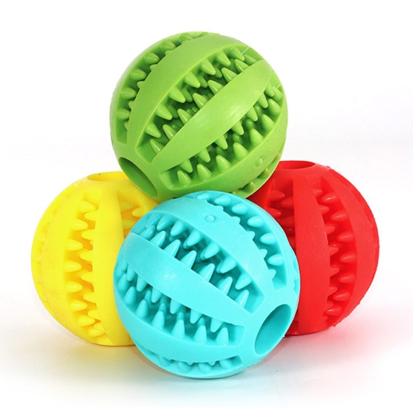 Toys for Dogs Ball Interactive Toys Dog Chew Toys Tooth Cleaning Elasticity Small Big Dog Toys Rubber Pet Ball Toys - Image 2