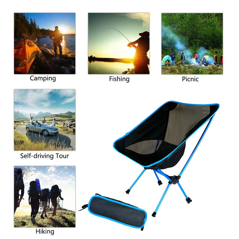 Travel Folding Chair Ultralight High Quality Outdoor Portable Camping Chair Beach Hiking Picnic Seat Fishing Tools