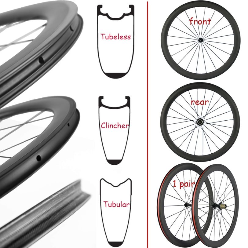 Ultra Light Carbon Bicycle Wheelset 38/50/60/88mm Carbon Clincher Wheels Tubular Road Bike Wheel Basalt Braking Surface - Image 2