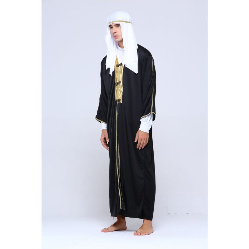 Umorden Arab Arabian Sheik Costume Robe Novelty Sultan Costumes for Men Boys Fancy Carnival Halloween Purim Party Cosplay - Image 5