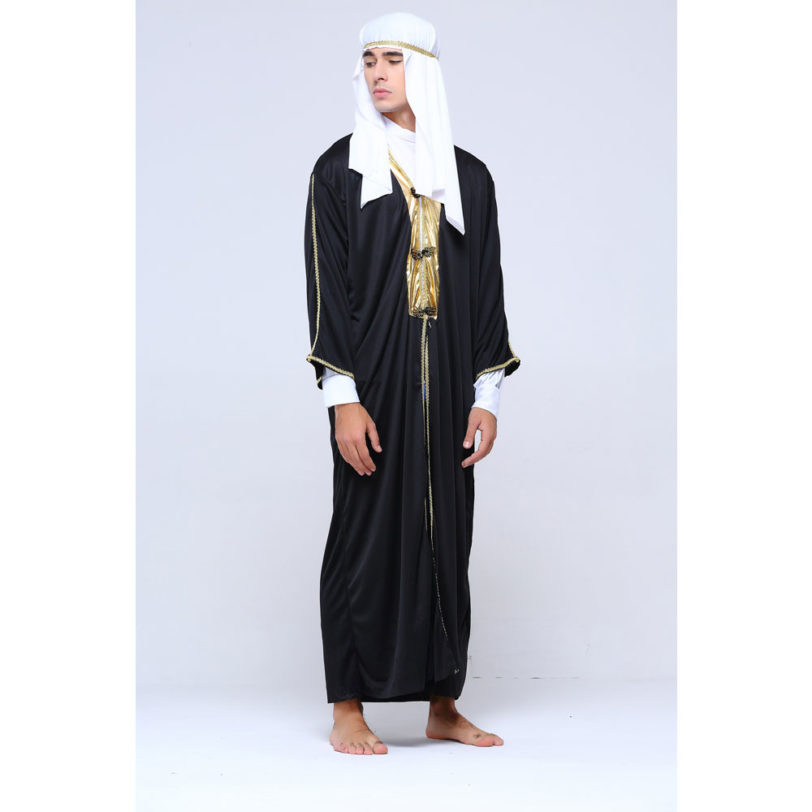 Umorden Arab Arabian Sheik Costume Robe Novelty Sultan Costumes for Men Boys Fancy Carnival Halloween Purim Party Cosplay - Image 2