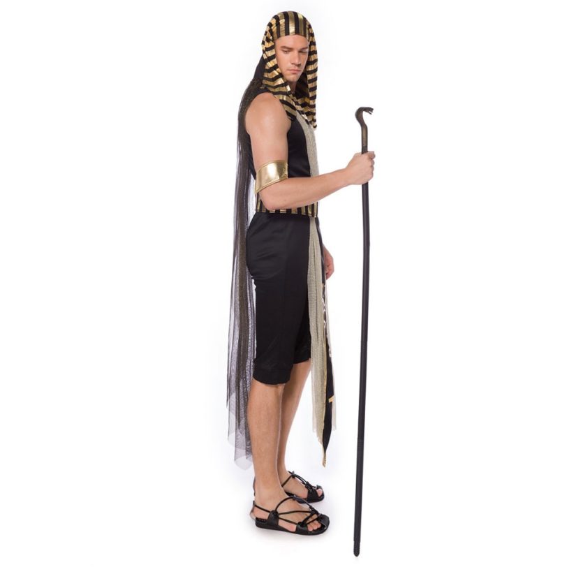 Umorden Fantasia Adult Egypt Egyptian King Pharaoh Costumes Cosplay for Men Halloween Purim Mardi Gras Fancy Dress - Image 2