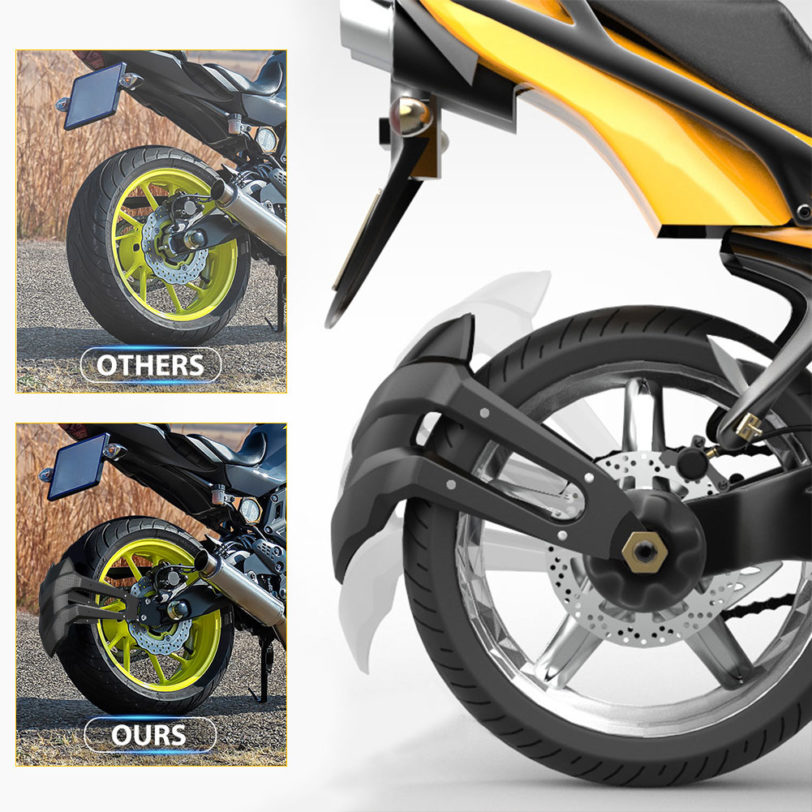 Universal Motorcycle Rear Fender Wheel Cover Mudguard Bracket Fender Splash Guard Rear Mud Guard - Image 2