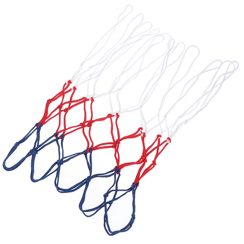 Universal Standard Red White Blue Basketball Net Nylon Hoop Goal Rim For Stands