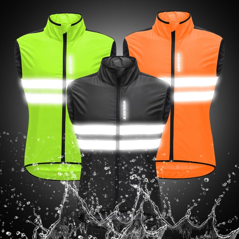 WOSAWE Reflective Cycling Vest Windproof MTB Road Bike Bicycle Sleeveless Jersey Top Cycle Gilet ciclismo Wind Coat - Image 2