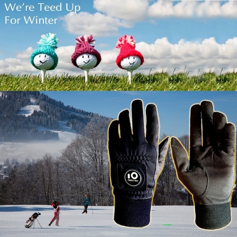 Warm Winter Golf Gloves Men with Ball Marker Cold Weather Grip Windproof Waterproof Mittens Drop Shipping 1