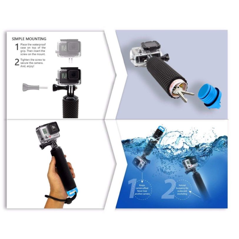 Water Floating Hand Grip Handle Mount Float accessories for Go Pro Gopro Hero 8 7 6 5 4 Xiaomi Yi 4K SJ4000 SJ5000 Action Camera - Image 5