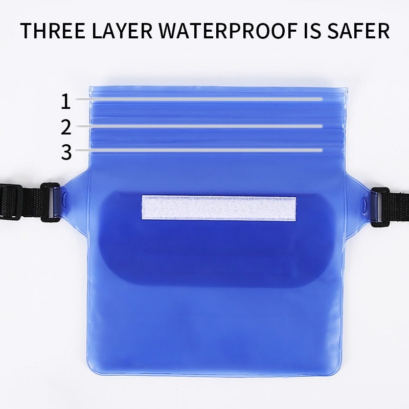 Waterproof Swimming Bag Ski Drift Diving Shoulder Waist Pack Bag Underwater Mobile Phone Bags Case Cover 7