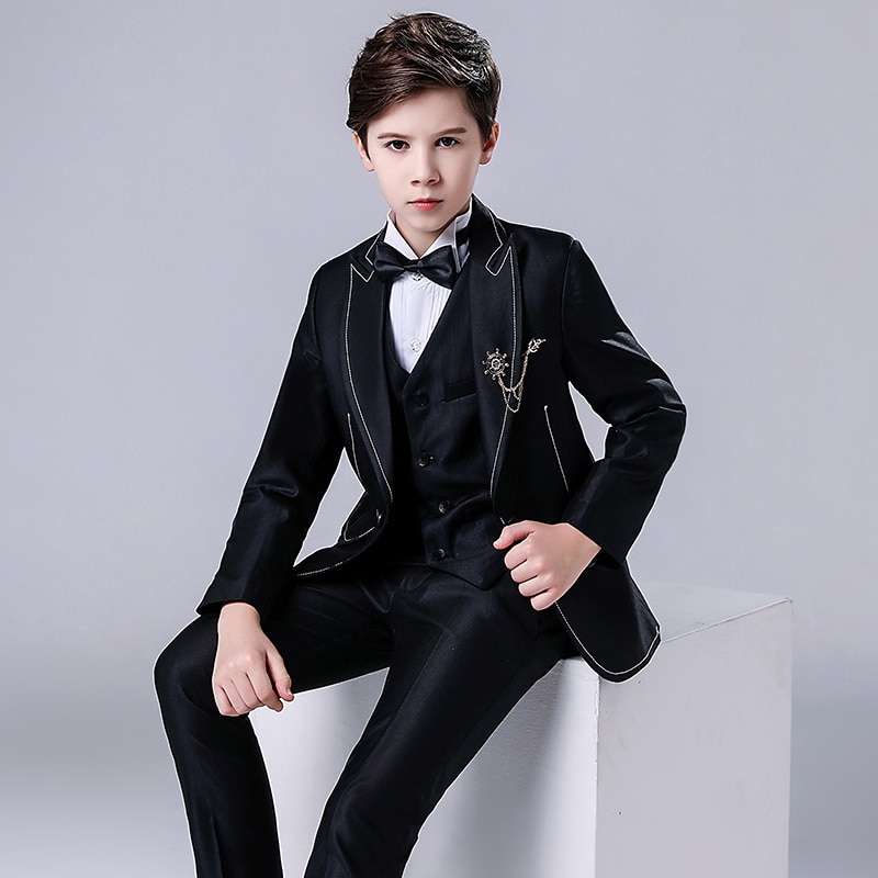 Wedding Suit For Boys Children Stage Performance Formal Suit Flower Kids School Graduation Suit Boy s 1
