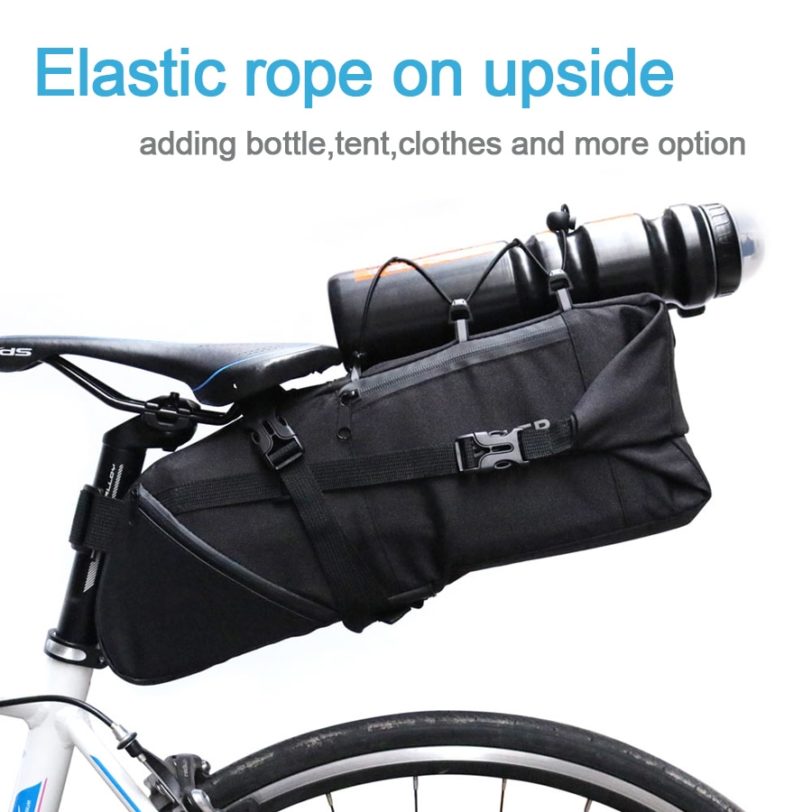 Wholesale NEWBOLER Bike Bag Bicycle Saddle Bag Pannier Cycle Cycling MTB Road Bike Seat Bag 8-10L Backpack Waterproof Rain Cover - Image 4