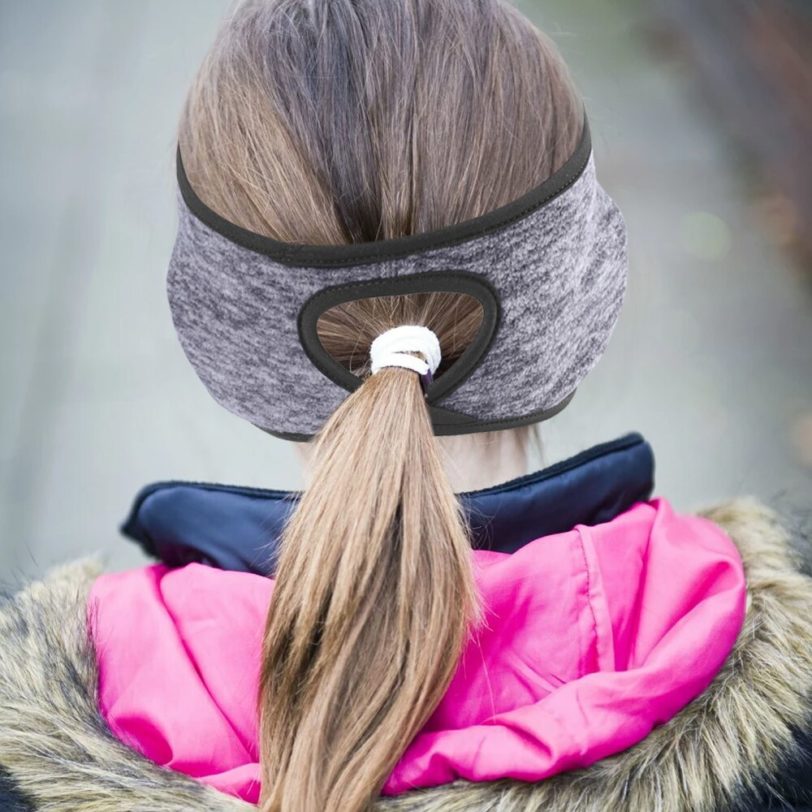 Winter Sweatband Warmer Fleece Ear Cover Head Scarf Running Cycling Skiing Hair Band Yoga Outdoor Sports
