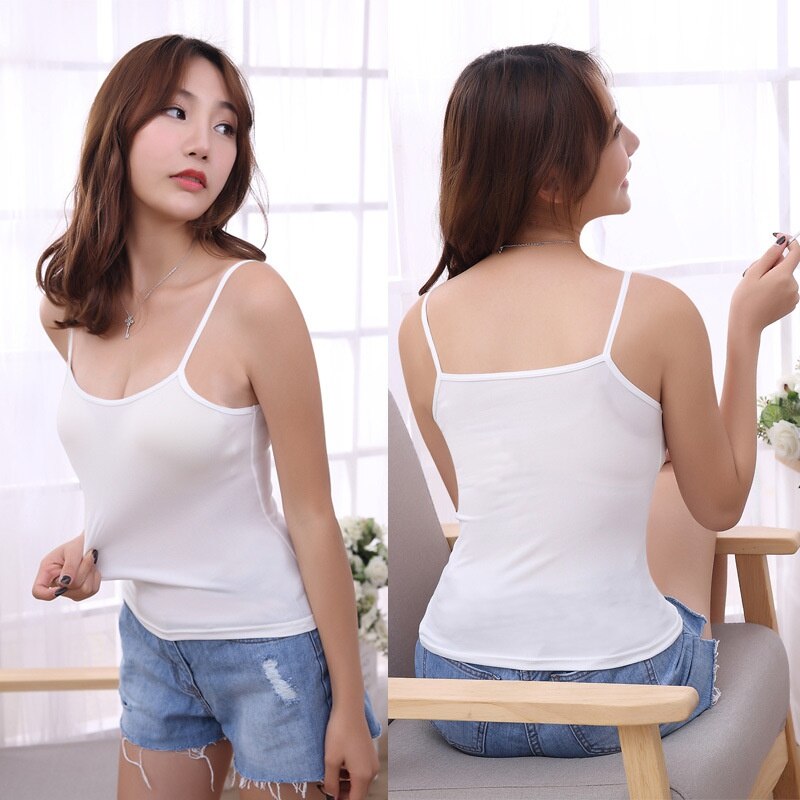 Woman Sexy Base Vest Sling Camisoles Undershirts Multipurpose Slim Underwear Crop Top Tank Tops Halter Vest