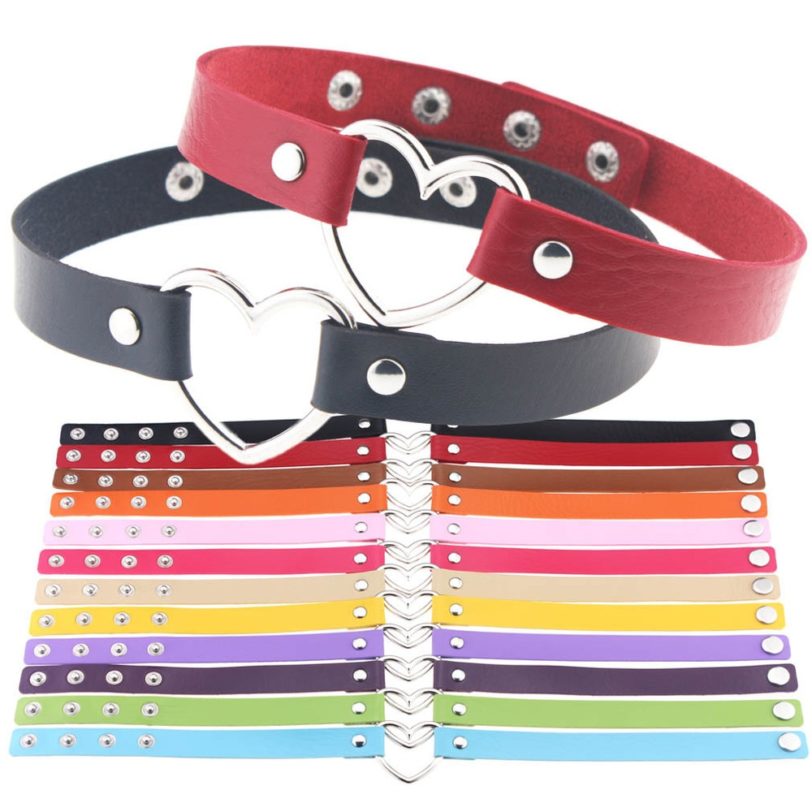 ZIMNO Punk Gothic Belt Choker Necklaces for Women Leather Collar Studded Rivet Leather Goth Sexy Girl Necklace Chocker Jewelry - Image 5