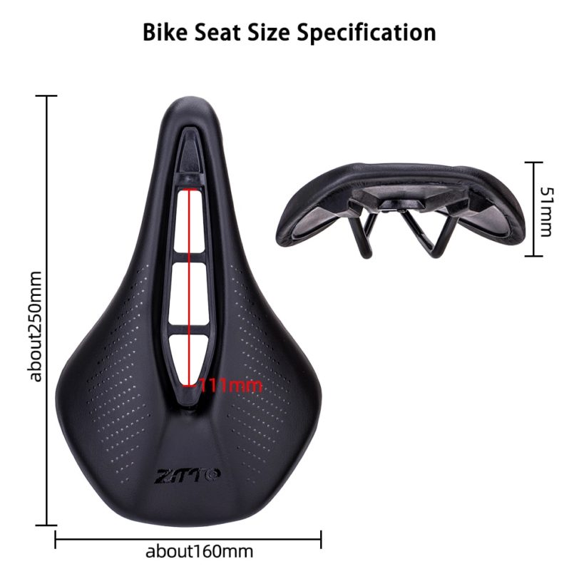 ZTTO MTB Bicycle Ergonomic Short Nose Saddle 160mm Wide Comfort Long Trip Light Weight Thicken Soft Buffer Seat - Image 2