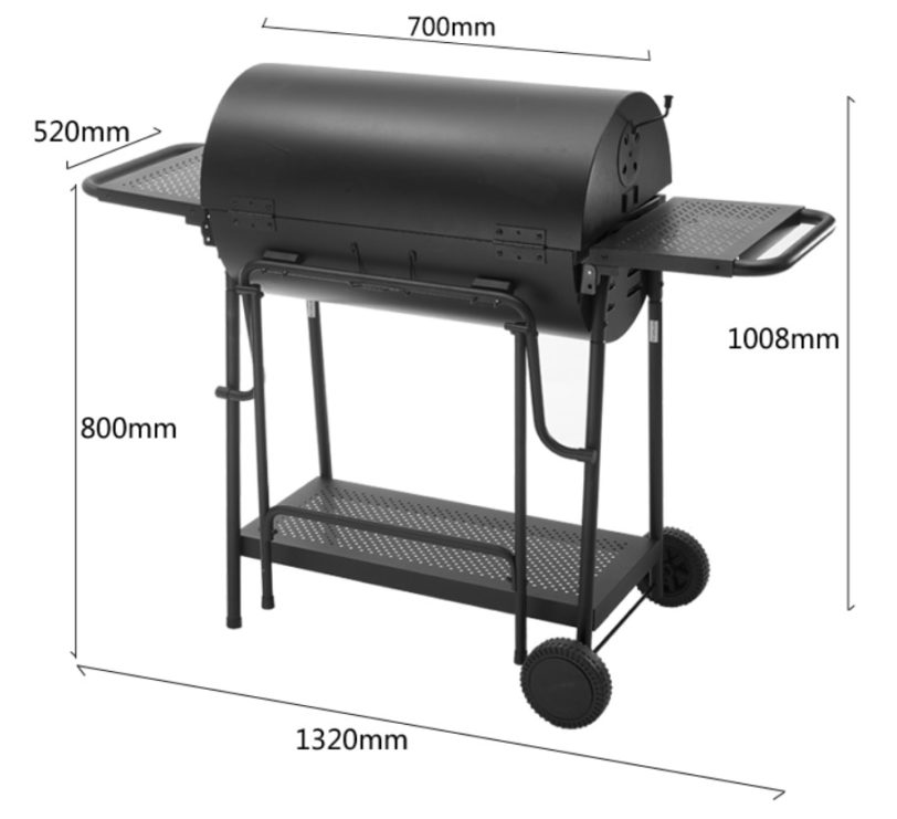 high quality stainless steel auto charcoal BBQ roasted stove motor charcoal bbq barbecue grill with motor and skewer - Image 2