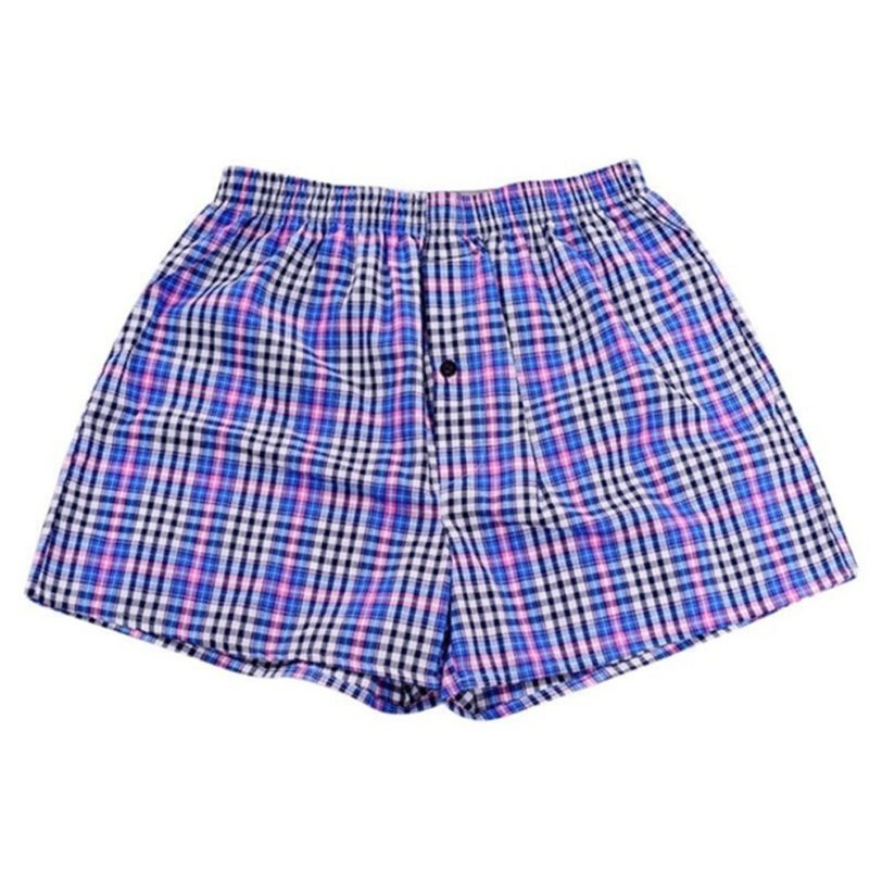 man underwear men Men's Shorts Pocket Beach Pants Casual Plaid Cotton Shorts Arroyo мужское нижнее белье - Image 3