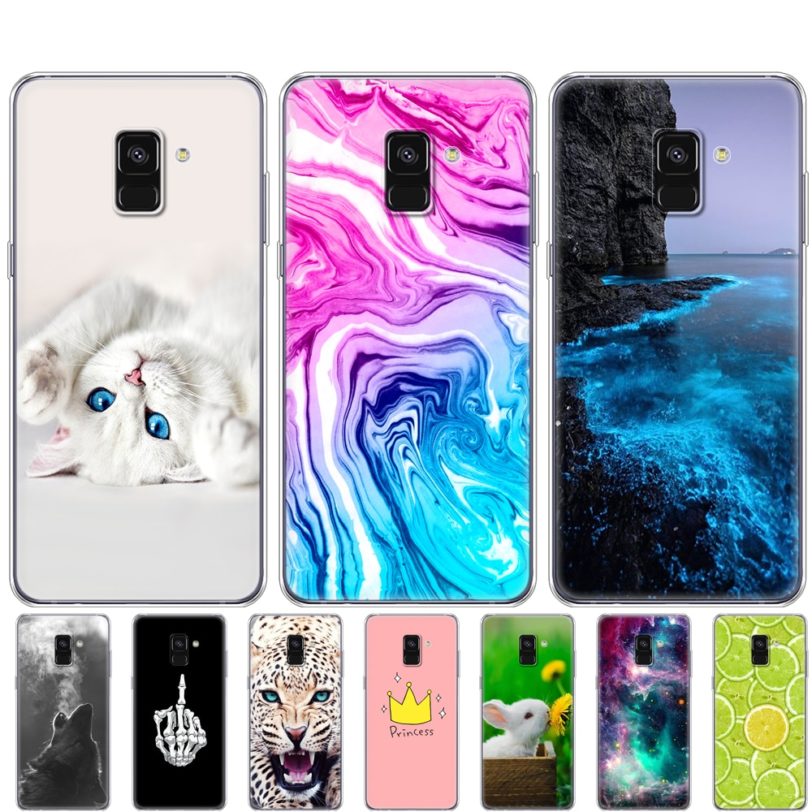 silicon case For Samsung Galaxy A8 2018 A530 A530F case Soft TPU Phone Cover For Samsung A8 Plus 2018 A730 A730F Case Clear bag - Image 2